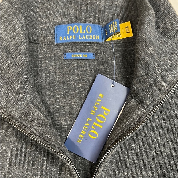 Polo Ralph Lauren Estate-Rib Quarter-Zip Pullover Size L - Picture 2 of 3